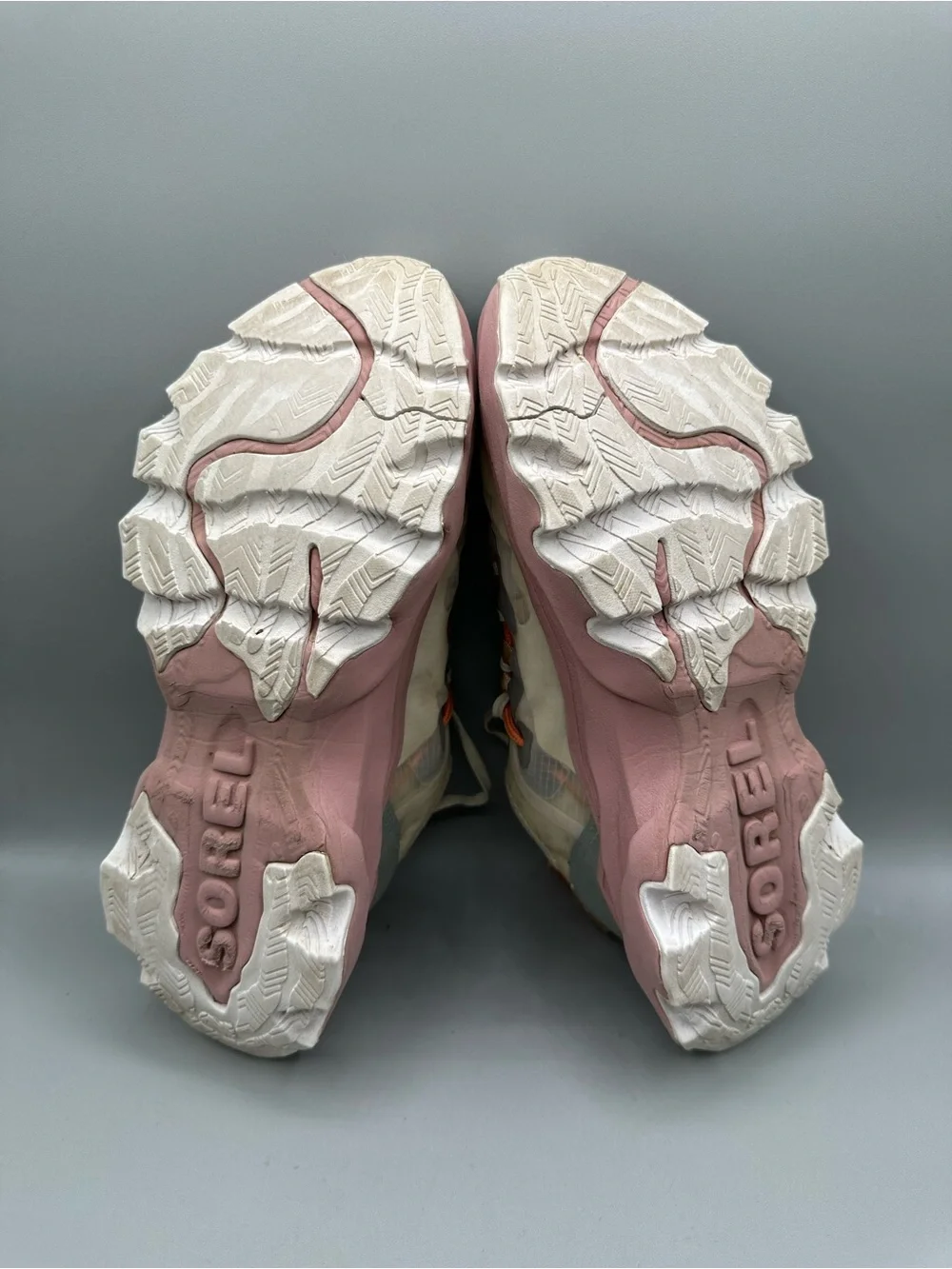 Sorel Kinetic Breakthru Tech Lace Sneaker Women 7 Chalk/Eraser Pink - Picture 8 of 10